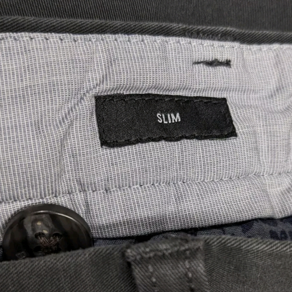 Bonobos Slim Straight Leg Pants 33x32 Gray Weekend Casual Chino - Picture 4 of 11